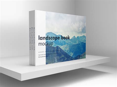 A5 Landscape Book Mockup