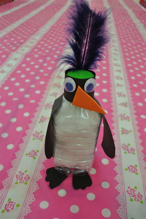 Kids Plastic Bottle Penguin Water Bottle Crafts Crafts Bottle Crafts