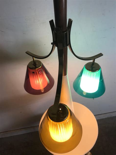 Majestic lamp company floor lamp. Mid-Century Modern Table Lamp Made by Majestic Lamp Co, Blown Glass Shades For Sale at 1stdibs