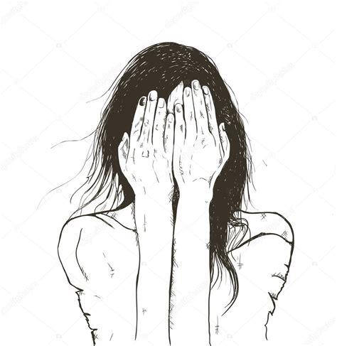 woman crying sad — stock vector © lviktoria25 115479118