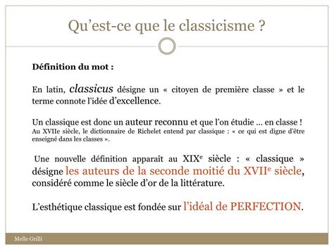 PPT - Le classicisme PowerPoint Presentation, free download - ID:553042