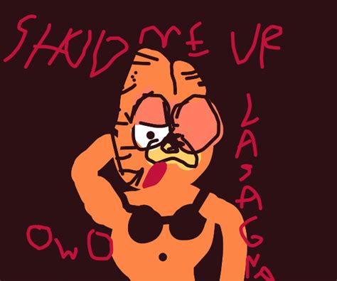 Big Sexy Garfield Opens Up The Blinds Drawception