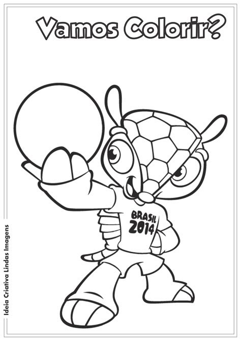 mascote da copa fuleco desenho para colorir 20210 hot sex picture