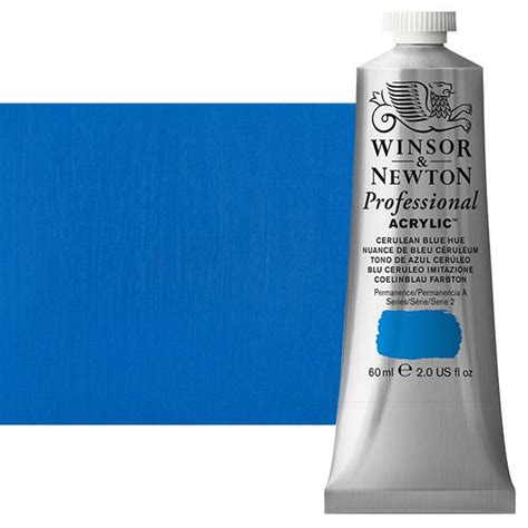 Winsor And Newton Professional Acrylic Cerulean Blue Hue 60 Ml Jerrys