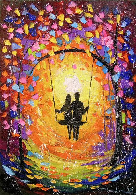 I loved using paint when i was young. Romantic Love Painting by Olha Darchuk