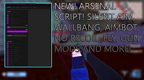 New Free Roblox Arsenal Script Aimbot Silent Aim Gun Mods Fly