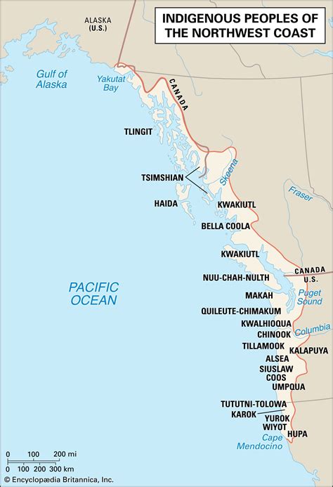 Northwest Coast Native American Map Emilie Nicolette