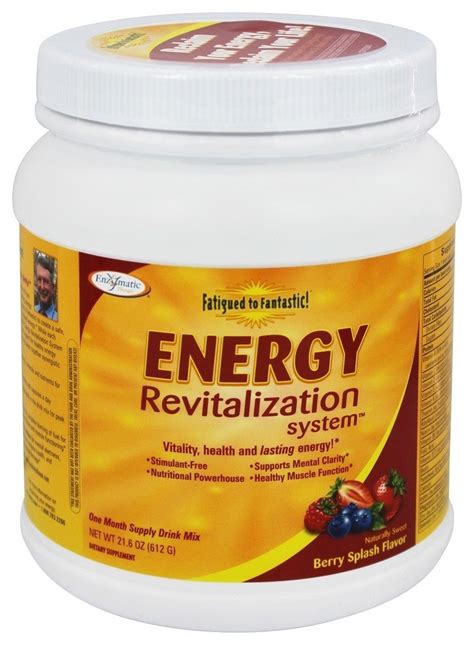 fatigued to fantastic energy revitalization system berry splash 30 day supply by enzymatic