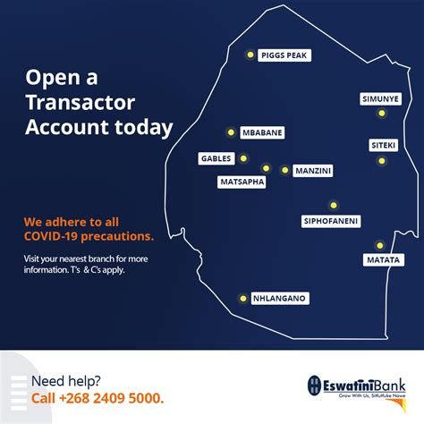 Eswatini Bank Visit Any Of Our Branches Nationwide To