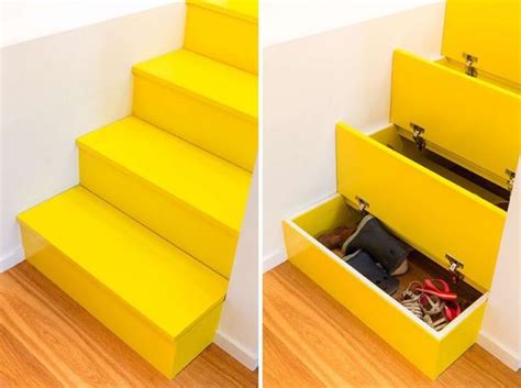 14 Hidden Storage Ideas For Small Spaces Hidden Storage Staircase