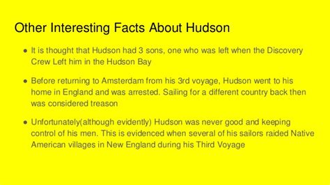 Henry Hudson Power Point