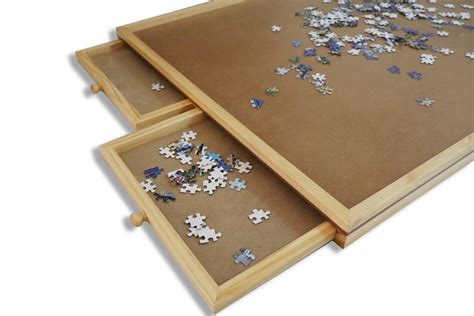 Start by drawing on puzzle shapes on your cereal box. Pinewood Jigsaw Wooden Puzzle Table, Puzzle Table with ...