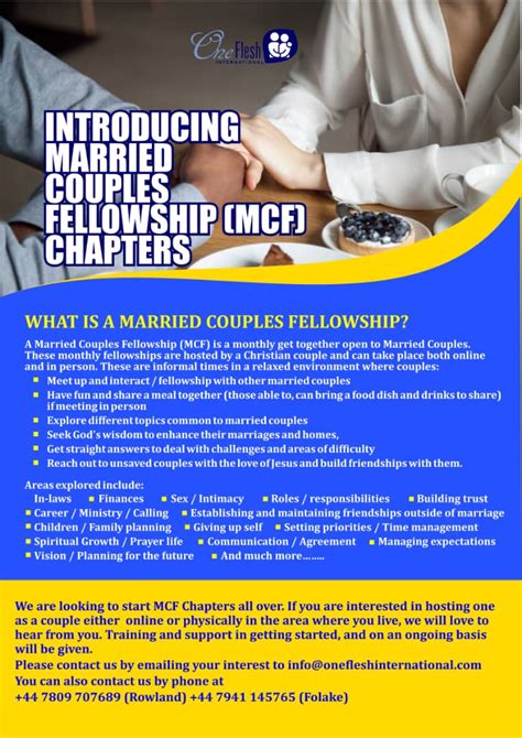 Married Couples Fellowship Chapters