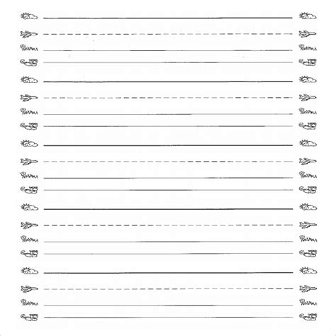 Handwriting Paper Lined Paper Templates Printable Lined Paper