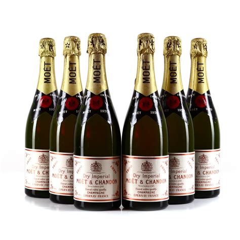 Moet And Chandon Dry Imperial Brut 1970 Vintage Champagne 6x75cl Wine