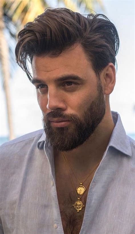 Medium Hairstyles For Men With Beard Hairstyle Catalog