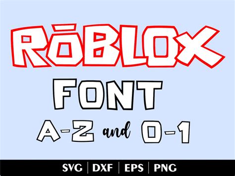 Roblox Font Svg Letters And Numbers Video Game Font Png Etsy