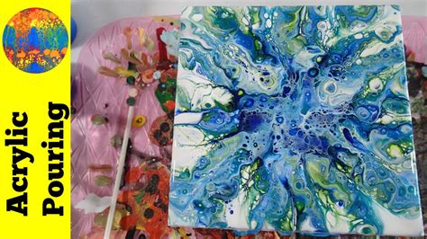 Issabellaandmaxrooms Acrylic Paint Pouring Create Flowers With A Blown