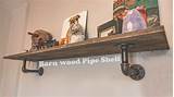 Images of Wood Pipe Shelf