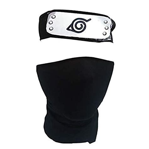 Naruto Headband Set Naruto Cosplay Gloves Kakashi Face Cover Kunai Leaf