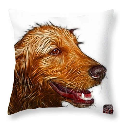 Golden Retriever Dog Art 5421 Wb Throw Pillow For Sale By James Ahn
