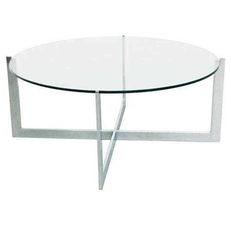 Find great deals on ebay for round glass coffee table. Milo Baughman Chrome/Glass Cantilevered Round Coffee Table ...