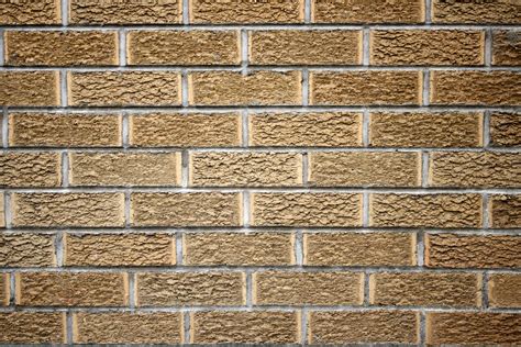Blonde Brick Wall Texture Picture Free Photograph