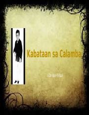 Kabanata Jose Rizal Pptx Kabataan Sa Calamba Ni Dr Jose P Rizal