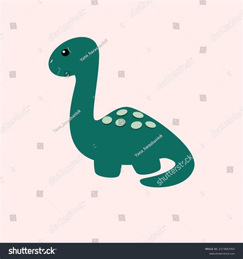 Cute Dinosaur Vector Illustration Dinosaur Cartoon Stock Vector