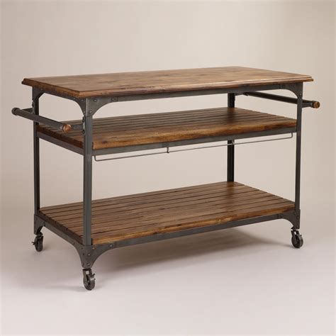 All industrial kitchen island on alibaba.com have utilized innovative designs to make kitchens perfect. Wood and Metal Jackson Kitchen Cart | World Market
