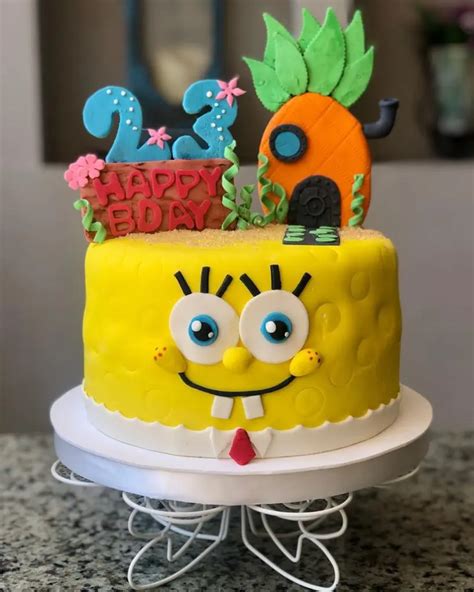 15 Cool And Quirky Spongebob Cake Ideas And Designs In 2021 Spongebob