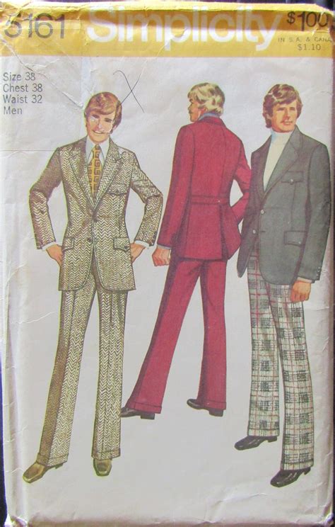 Simplicity 5161 Mens Suit Sewing Pattern Uncut Etsy Suit Sewing