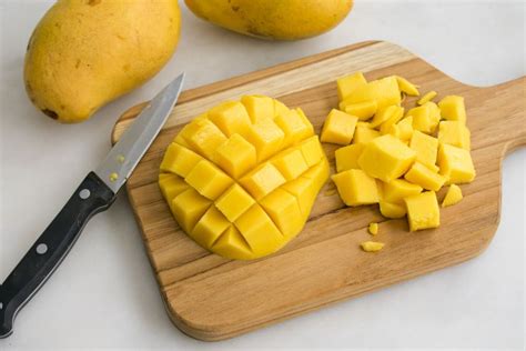 How To Cut A Mango In A Clean Way Peel Slice And Dice