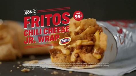 sonic drive in fritos chili cheese jr wrap tv commercial that s a wrap ispot tv