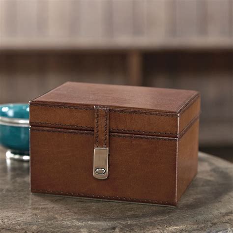 Personalised Leather Keepsake Stud Box Hardtofind Leather Box