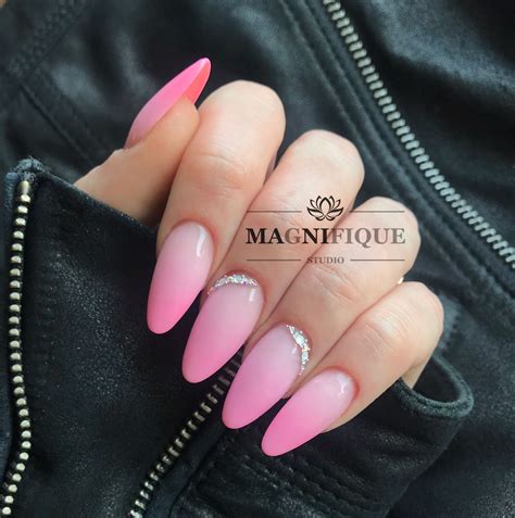 Babyboomer ombre Nails Indigo Nails pink Sommer Style Design Uñas degradadas Uñas elegantes y