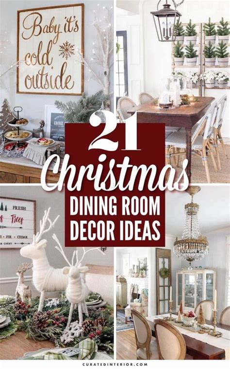 Christmas Dining Room Decor Ideas That Are Easy To Do In The Kitchen Or