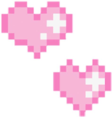 Aesthetic Heart Png Kawaii Heart Pixel Png Clipart Full Size