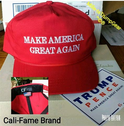 Authentic New 2024 Cali Fame Donald Trump Make America Great Again Maga