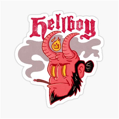 Hellboy Sticker By Shinuchan Redbubble