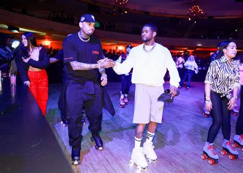 Chris Brown Seen Arguing With Usher In New Video Amid Reports Of Fight