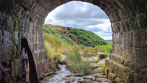 Free Picture River Rocks Stone Tunnel Water Arch Grass Landscape
