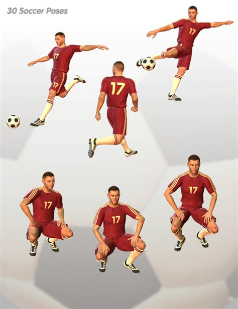 Soccer Poses Pack Daz 3d