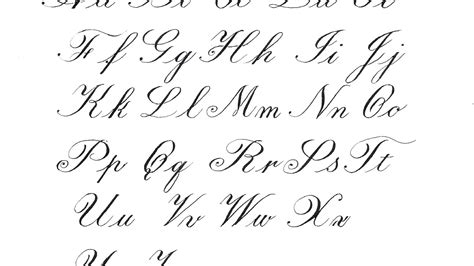 Calligraphy Alphabet Samples
