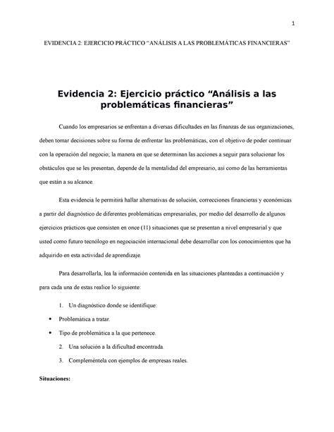 Evidencia 2 Ejercicio práctico Análisis EVIDENCIA 2 EJERCICIO