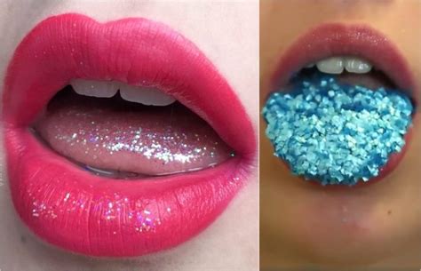 Glitter Tongue Is An Actual Trend But You Definitely Shouldnt Try It