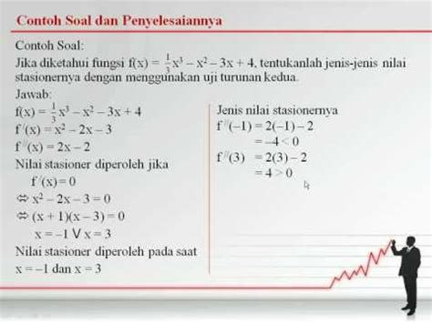 Contoh Soal Dan Jawaban Aplikasi Turunan - Dunia Sekolah ID