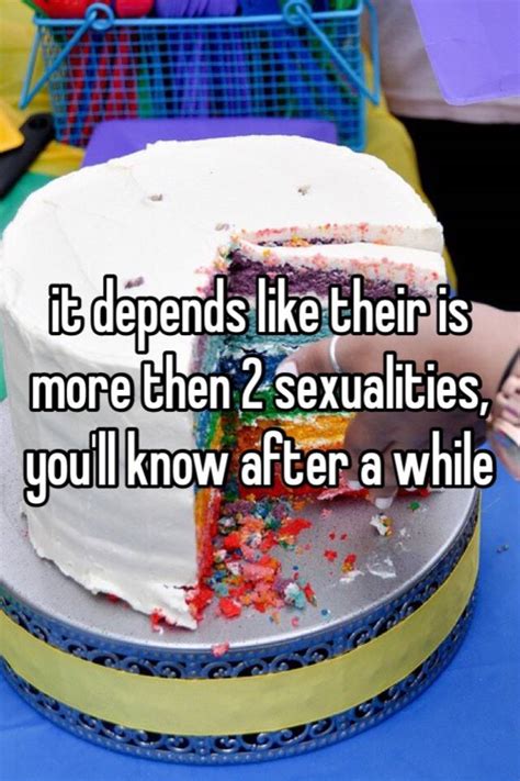 It Depends Like Their Is More Then 2 Sexualities Youll Know After A While