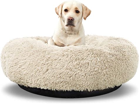 Anwa Washable Dog Round Bed Medium Donut Dog Bed Large Dog Comfy Dog