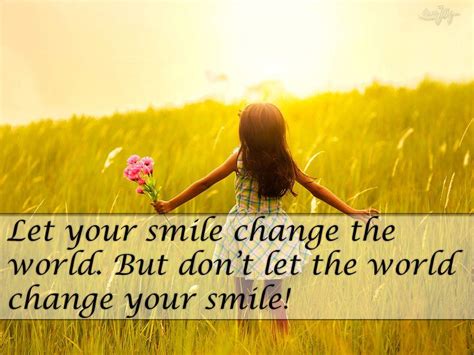 Let your smile change the world quote print paper: Let your smile change the world. - Soul Again